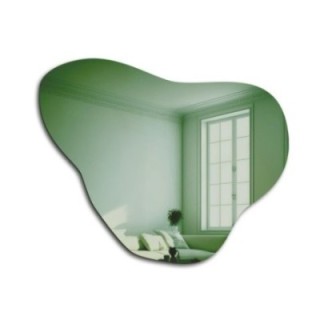 Nepravidelné zelené zrkadlo - EMERALD GREEN
