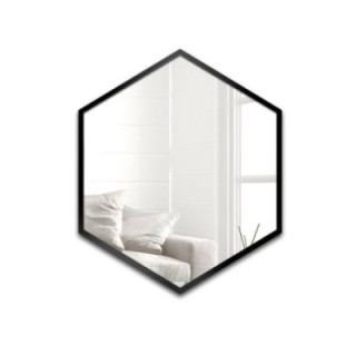 Zrkadlo geometrického tvaru v ráme – HEXA V RÁME