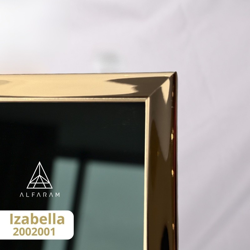 Zrkadlo so zrkadlovým rámom v zlatom lesku - IZABELLA ZLATÁ