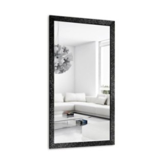 Zrkadlo Glamour v hlbokom čiernom lesklom ráme - 8002001