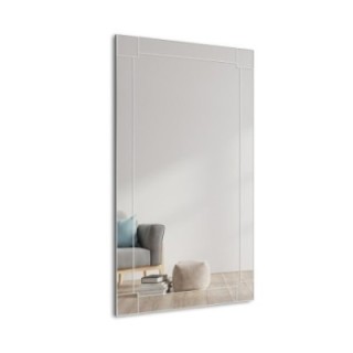 Krištáľové zrkadlo Glamour v zrkadlovom ráme - KIARA OptiWhite