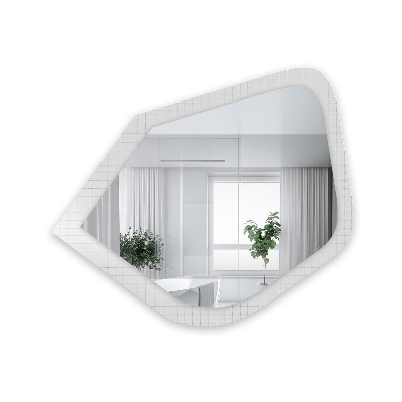 Dekoratívne zrkadlo na ornamentálnom skle Master Flex - LUXORA PRISTAL