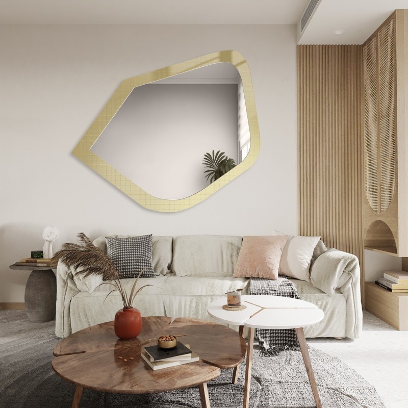 Dekoratívne zrkadlo na ornamentálnom skle Master Flex - LUXORA PRISTAL