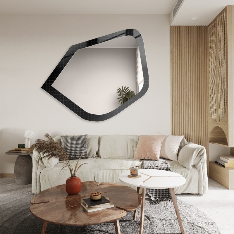 Dekoratívne zrkadlo na ornamentálnom skle Master Flex - LUXORA PRISTAL