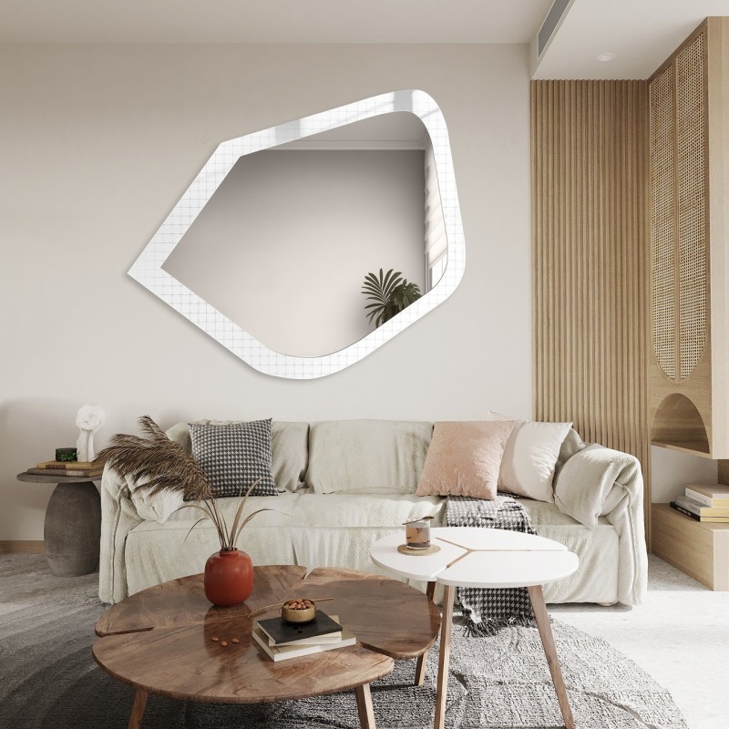 Dekoratívne zrkadlo na ornamentálnom skle Master Flex - LUXORA PRISTAL