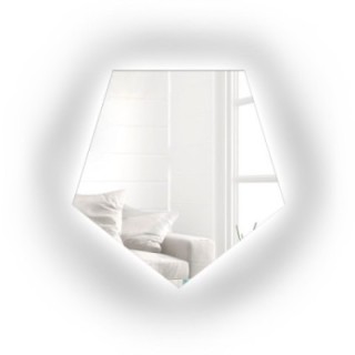 Zrkadlo geometrického tvaru s osvetlením – PENTA LED