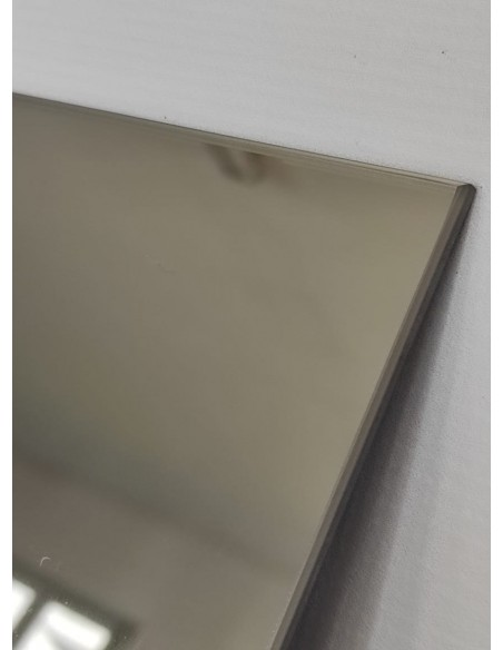 Obdĺžnikové medené zrkadlo s ozdobným panelom - DECO na mieru