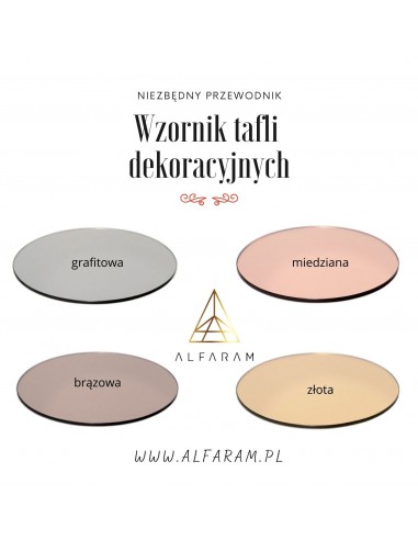 Obdĺžnikové medené zrkadlo s ozdobným...