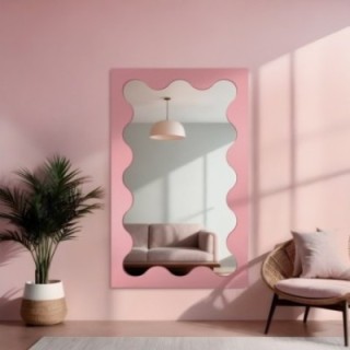 Nepravidelné zrkadlo s MDF rámom - BLOBS PRISM