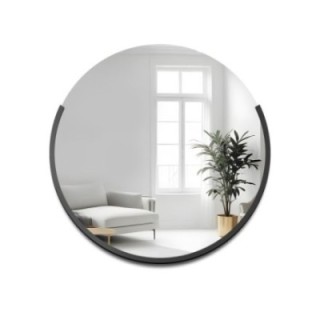 Okrúhle modernistické zrkadlo v MDF ráme - TERA