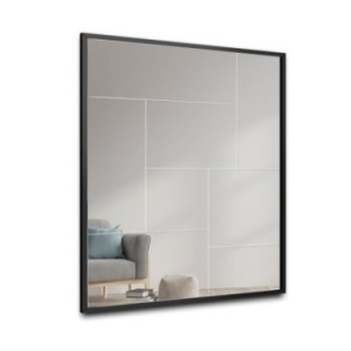 Moderné zrkadlo od Mirrors - TETRIS - v krásnom čiernom ráme
