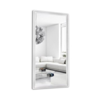 Zrkadlo Glamour v sýtom bielom ráme - 6004004