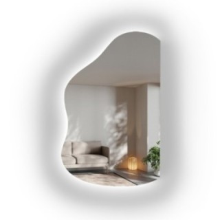 Organické zrkadlo so skosenými hranami a LED podsvietením – STONE LED SKOSENÉ HRANY