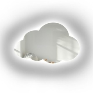 Zrkadlo do detskej izby v tvare obláčika s podsvietením – CLOUD LED