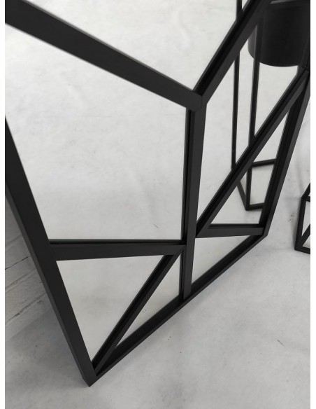 Loftové zrkadlo s priečkami – OLIMPIA – farba rámu na výber