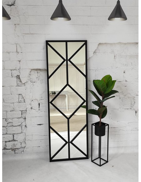 Loftové zrkadlo s priečkami – OLIMPIA – farba rámu na výber