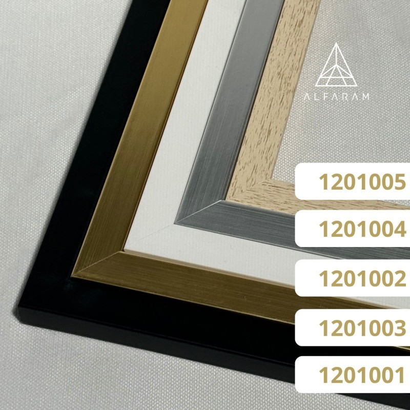 Zrkadlo v čiernom ráme s podsvietením - 1201 LED - farba rámu na výber