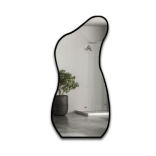 Organicky tvarované zrkadlo v ráme - ANGELIT V RÁME