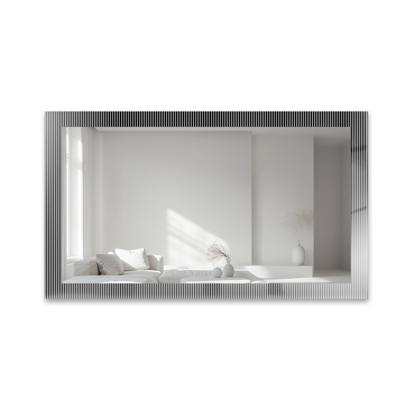 Dekoratívne obdĺžnikové zrkadlo na ornamentálnom skle Visiosun Classic - LUXORA CLARITY