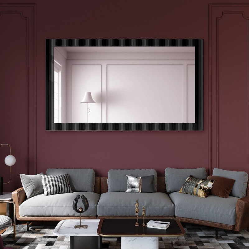 Dekoratívne obdĺžnikové zrkadlo na ornamentálnom skle Visiosun Classic - LUXORA CLARITY