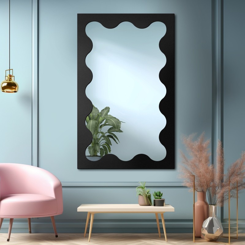Nepravidelné zrkadlo s MDF rámom - BLOBS PRISM