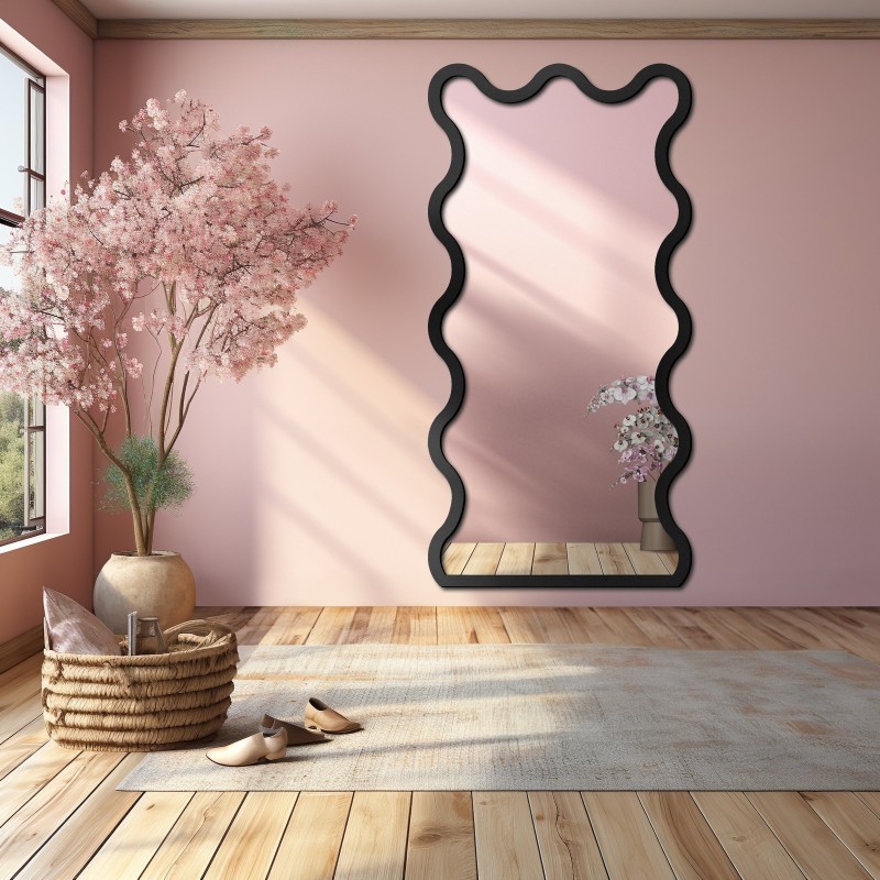 Nepravidelné zrkadlo s MDF rámom - BLOBS TWIST