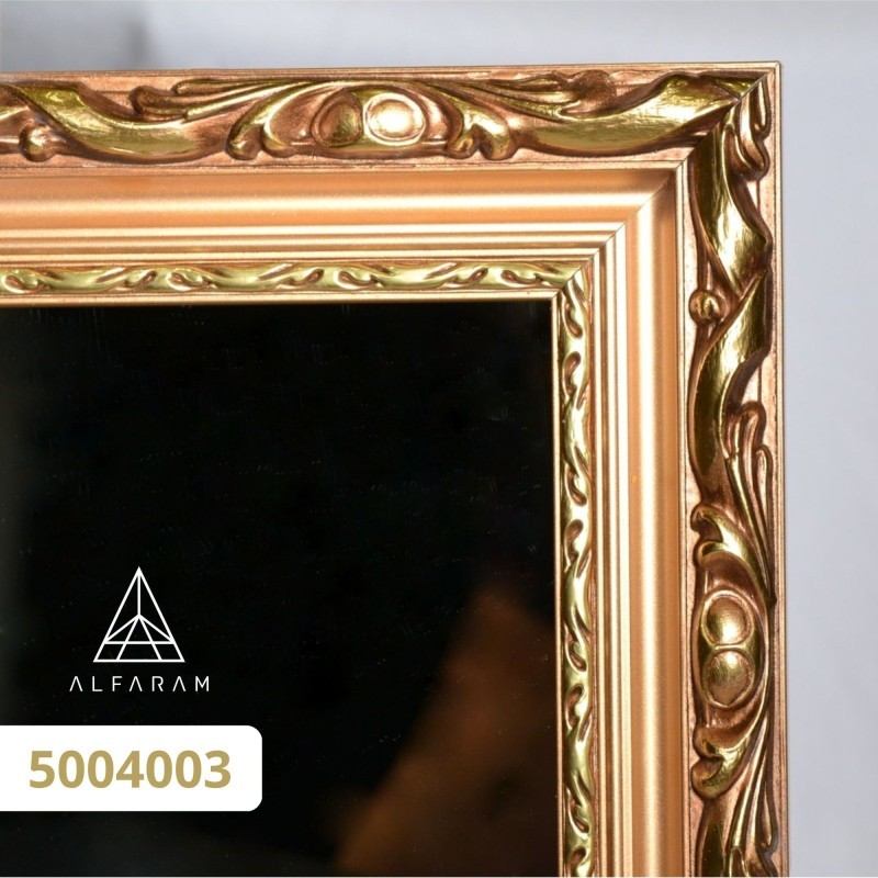 Zrkadlo v zlatom ozdobnom drevenom ráme - 5004003