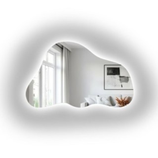 Asymetricke zrkadlo s podsvietením – PEBBLE LED