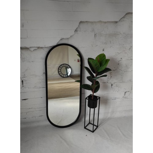 Oválne zrkadlo v matnom... 2