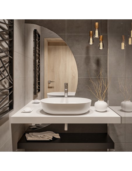 Polkruhové zrkadlo z dvoch častí - DOPPIO