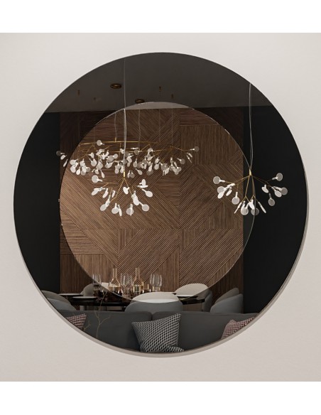 Dekoratívne okrúhle zrkadlo v dvoch farbách - ROTAM