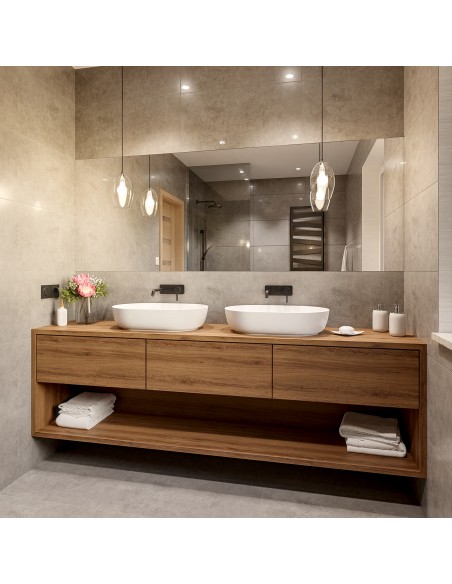 Kúpeľňové zrkadlo s brúsenými hranami - na mieru