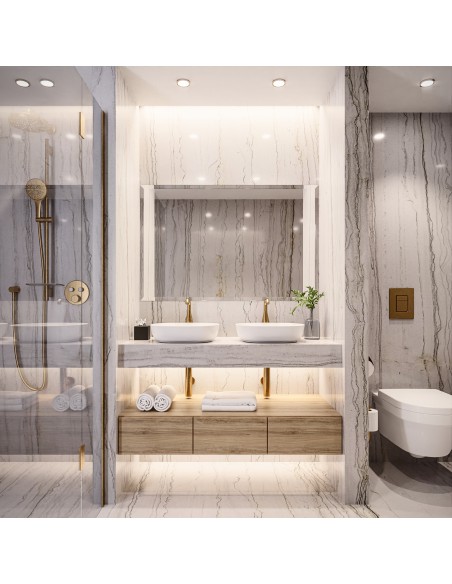 Obdĺžnikové skosené zrkadlo do kúpeľne - FAZA na mieru