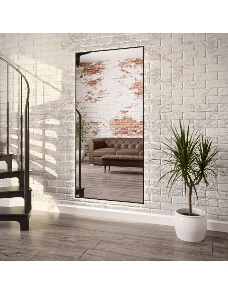 Obdĺžnikové zrkadlo v minimalistickom zlatom ráme - 1201 - farba rámu podľa vášho výberu