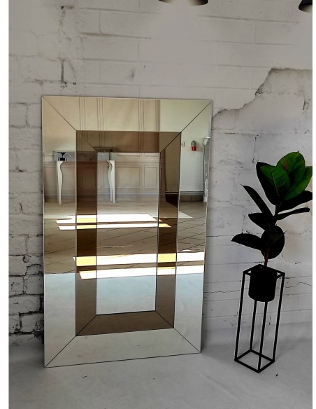 Dekoratívne dvojfarebné glamour zrkadlo - INES