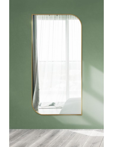 Zrkadlo v zlatom ráme MDF SLIM - SĹZA...