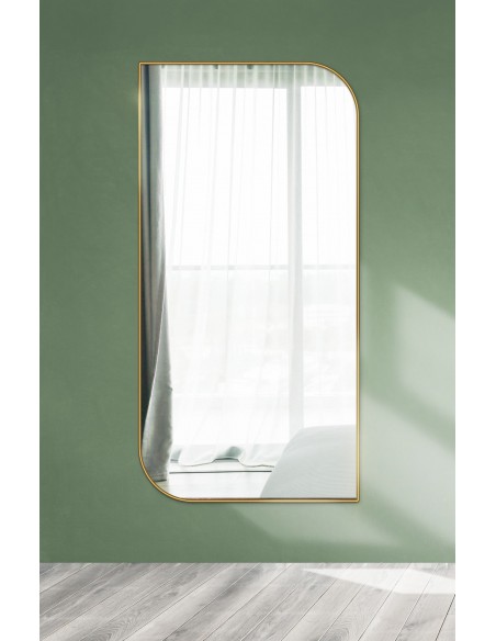 Zrkadlo v zlatom ráme MDF SLIM - SĹZA - farba rámu podľa vášho výberu