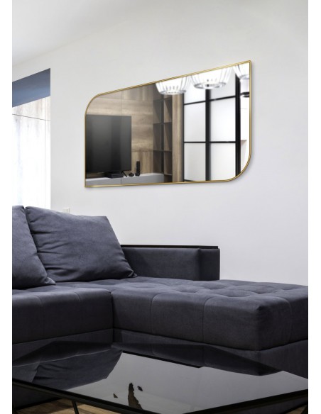 Zrkadlo v zlatom ráme MDF SLIM - SĹZA - farba rámu podľa vášho výberu