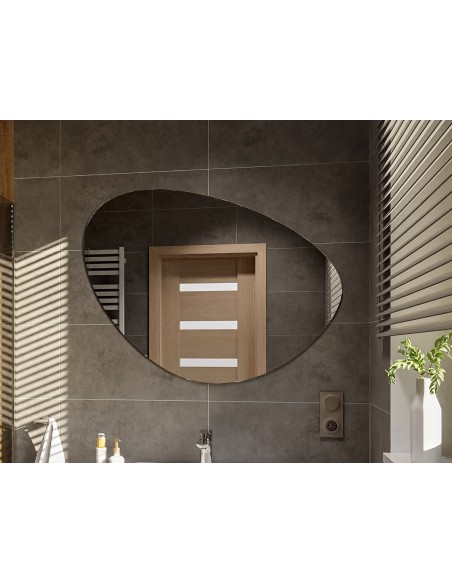 Kúpeľňové zrkadlo s nepravidelným tvarom - OBSYDIAN