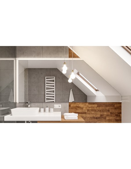 Pieskované zrkadlo na podkrovie - NA MIERU - RABA LED