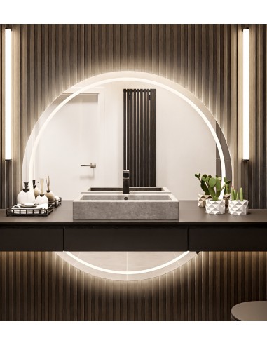 Kúpeľňové okrúhle zrkadlo z dvoch...