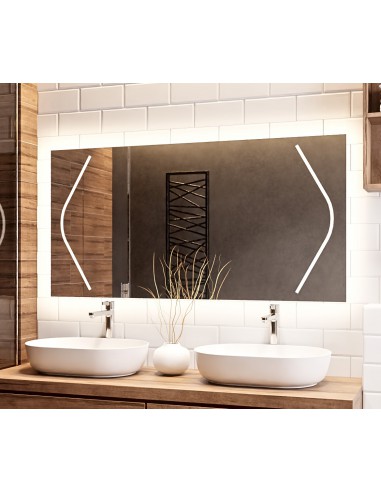 Obdĺžnikové kúpeľňové zrkadlo s...