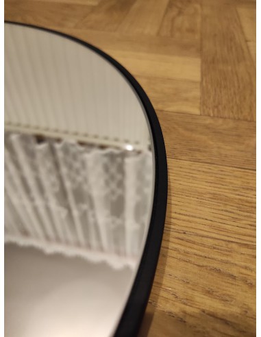 Okrúhle zrkadlo v bielom MDF SLIM...