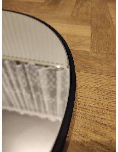 Okrúhle zrkadlo v bielom MDF SLIM ráme - OTYLIA - farba rámu podľa vášho výberu