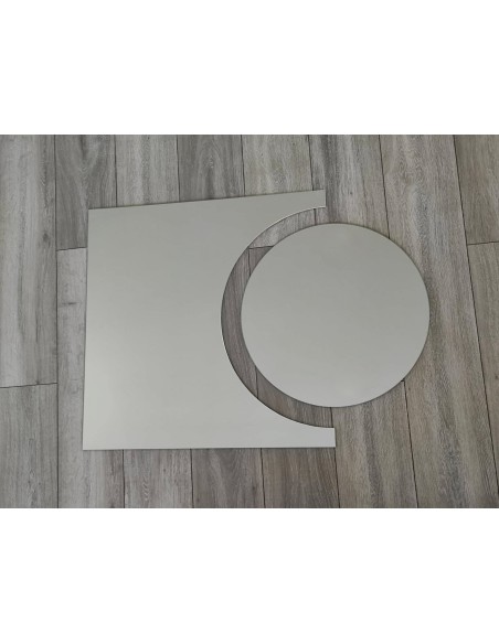 Súprava kúpeľňových zrkadiel kruh a kométa s podsvietením - KOSMIK LED