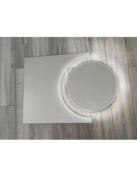 Súprava kúpeľňových zrkadiel kruh a kométa s podsvietením - KOSMIK LED