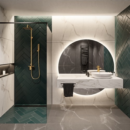 Kúpeľňové okrúhle zrkadlo z... 2