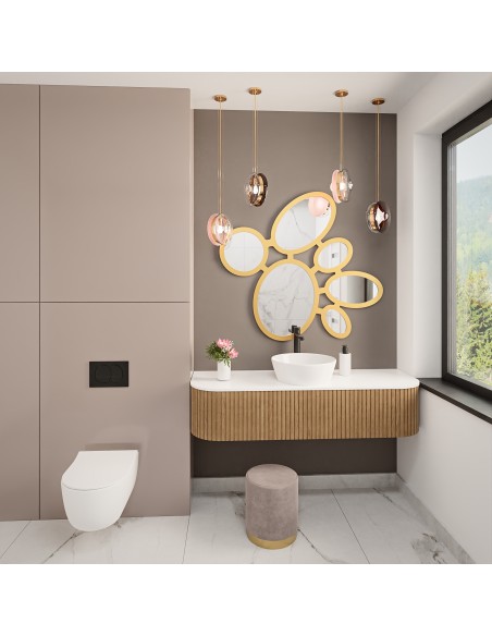 Dekoratívne zrkadlo nad konzolou v mdf ráme - LENA - farba rámu podľa vášho výberu