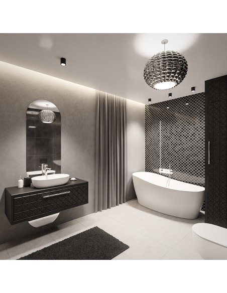 Oválne kúpeľňové zrkadlo z dvoch častí - NIKO