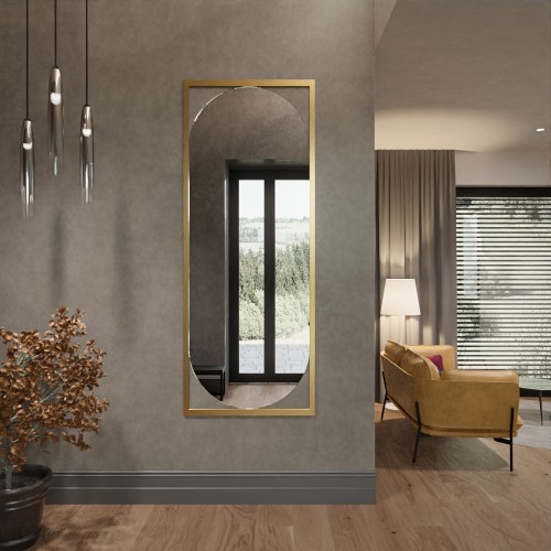 Moderné oválne zrkadlo v... 2